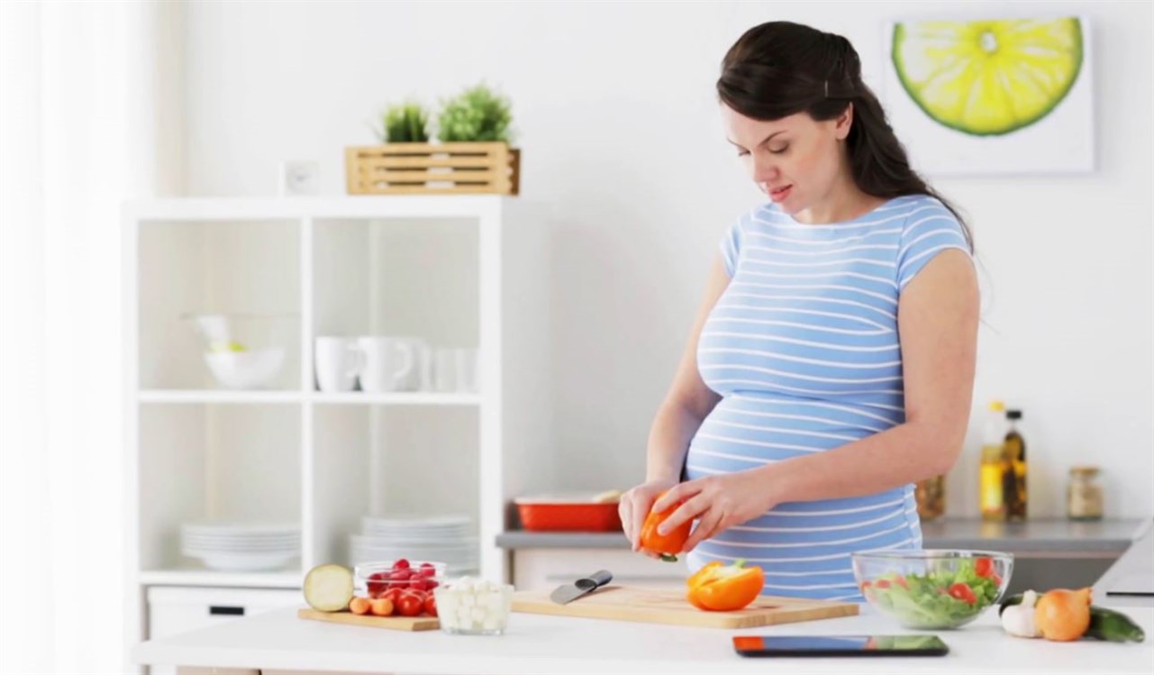 النظام الغذائي النباتي للحامل